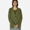 Brushed Mohair Cardigan Olive -Capo Perfetto Negozio NoProblemo Clothing Cardigans NoProblemoBrushedMohairCardiganGreen NPAR20025OLIVE 20240322155859 C 01