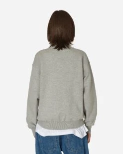 Logo Crewneck Sweatshirt Grey Marl -Capo Perfetto Negozio NoProblemo Clothing Crewneck NoProblemoSweatshirtGrey NPAR20002GREYMARL 20240322154316 C 03