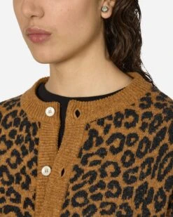 Leopard Cardigan Sweater Brown -Capo Perfetto Negozio Noah Clothing Cardigans LeopardCardiganSweaterBrown SW064SS24LPD 20240510104053 C 05