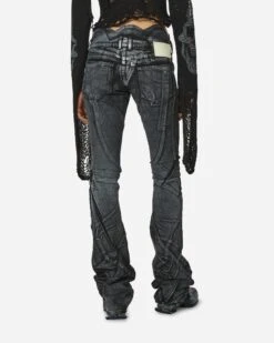 Big Waistband Drape Denim Pants Black / White 9 Big Waistband Drape Denim Pants Black / White -Capo Perfetto Negozio Ottolinger Clothing Denim WmnsBigWaistbandDrapeDenimBlack 1704712BLKPNT 20240131140059 03