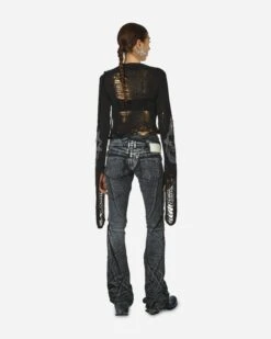 Distressed Knit Longsleeve Sweater Black -Capo Perfetto Negozio Ottolinger Clothing Longsleeve WmnsDistressedKnitLongsleeveBlack 708203BLACK 20240131130552 03