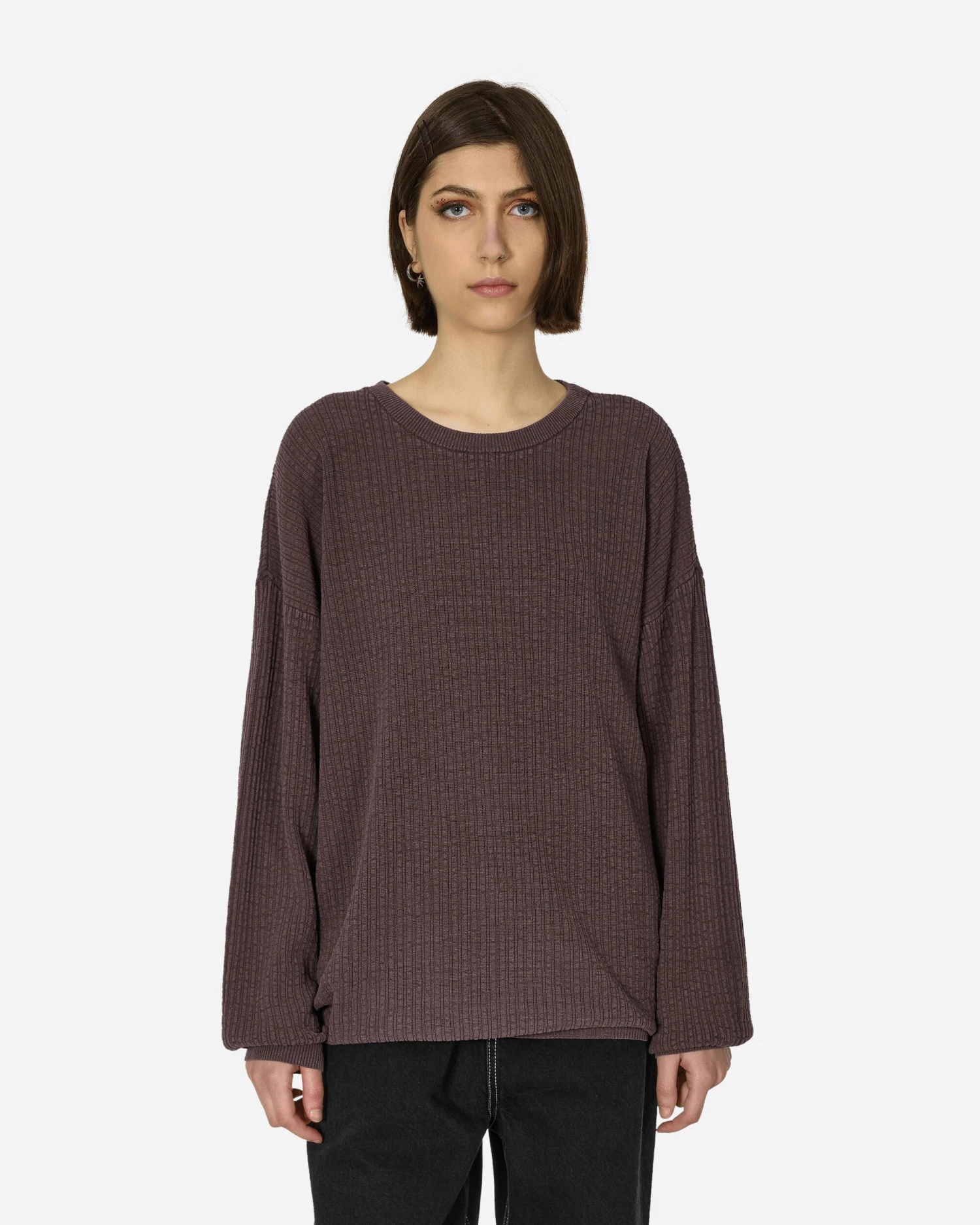 OUR LEGACY Popover Roundneck Sweater Mystic Plum 3 OUR LEGACY Popover Roundneck Sweater Mystic Plum