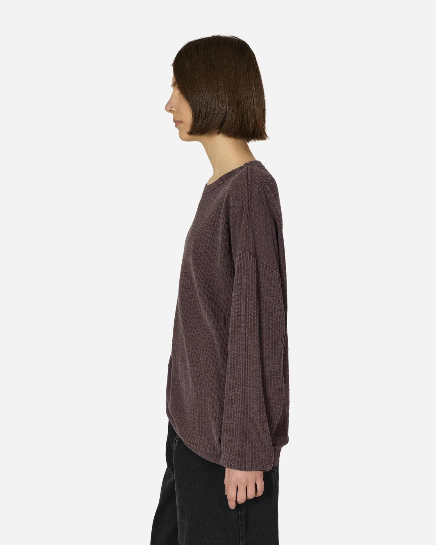 OUR LEGACY Popover Roundneck Sweater Mystic Plum 4 OUR LEGACY Popover Roundneck Sweater Mystic Plum - immagine 2