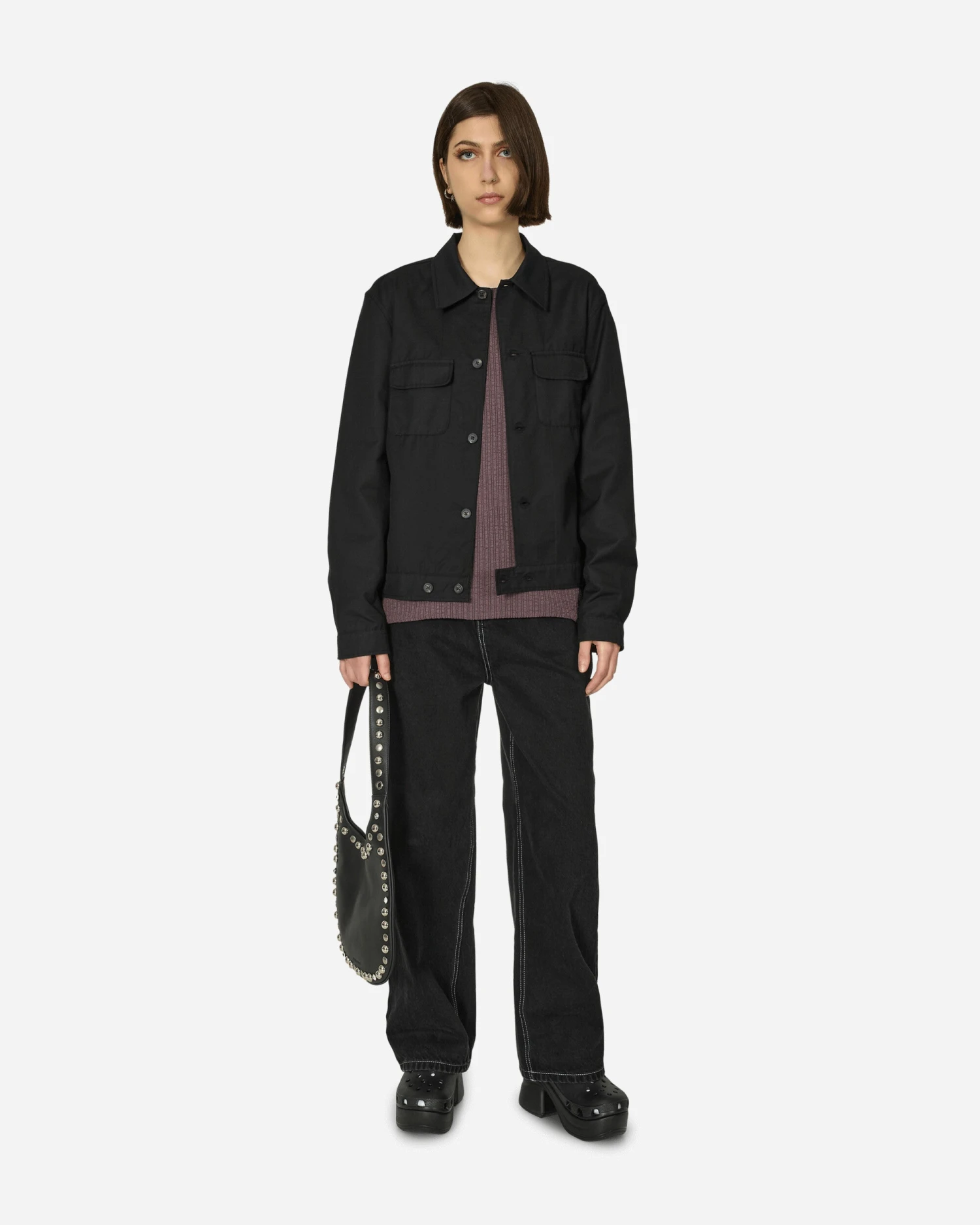 OUR LEGACY Popover Roundneck Sweater Mystic Plum 6 OUR LEGACY Popover Roundneck Sweater Mystic Plum - immagine 4