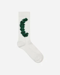 Goth Knit Socks White