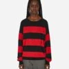 Damaged Stripe Jumper Black / Red -Capo Perfetto Negozio Peel 26Lift Clothing Sweaters Peel 26LiftXSlamJamDamagedStripeJumperRed PL23 K004001 20231031173523 C 01