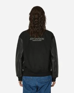 Joy Division Unknown Pleasures Varsity Jacket Black -Capo Perfetto Negozio Pleasures Clothing BomberJackets UnknownPleasuresVarsityBlack P24JD008BLACK 20240509103721 C 03
