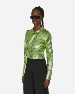 Cropped Moto Jacket Wasabi