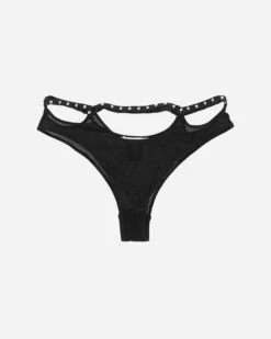 Studded Thong Black