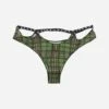 Tartan Studded Thong Green -Capo Perfetto Negozio Priscavera Clothing Thongs WmnsStuddedThongGreen 008024 107GT 20230914162829 01