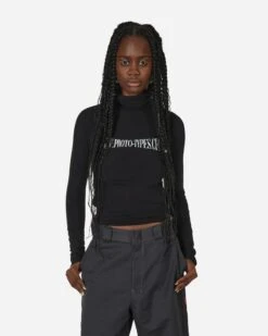 Twisted Printed Hoodie Black