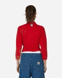 Upside Down Zip Up Sweatshirt Red -Capo Perfetto Negozio Prototypes Clothing TrackTops WmnsUpsideDownZipUpRed PT05JTO47WWWREDPRINT 20240405113312 03