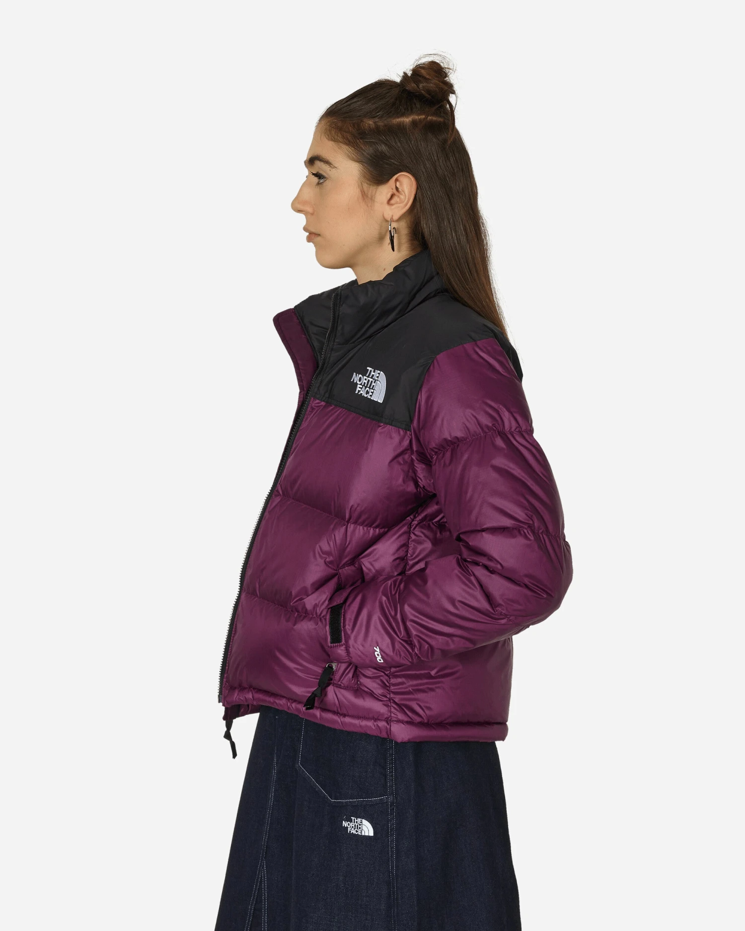 The North Face 1996 Retro Nuptse Jacket Black / Currant Purple 4 The North Face 1996 Retro Nuptse Jacket Black / Currant Purple - immagine 2