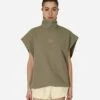 ADIDAS Fear Of God Athletics Suede Fleece Muscle Mock Sweatshirt Clay -Capo Perfetto Negozio adidas Clothing Crewneck FogaSueMsSwtGrey IS8717001 20240403144618 01
